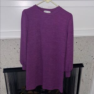 Purple Long Sleeve Sweater